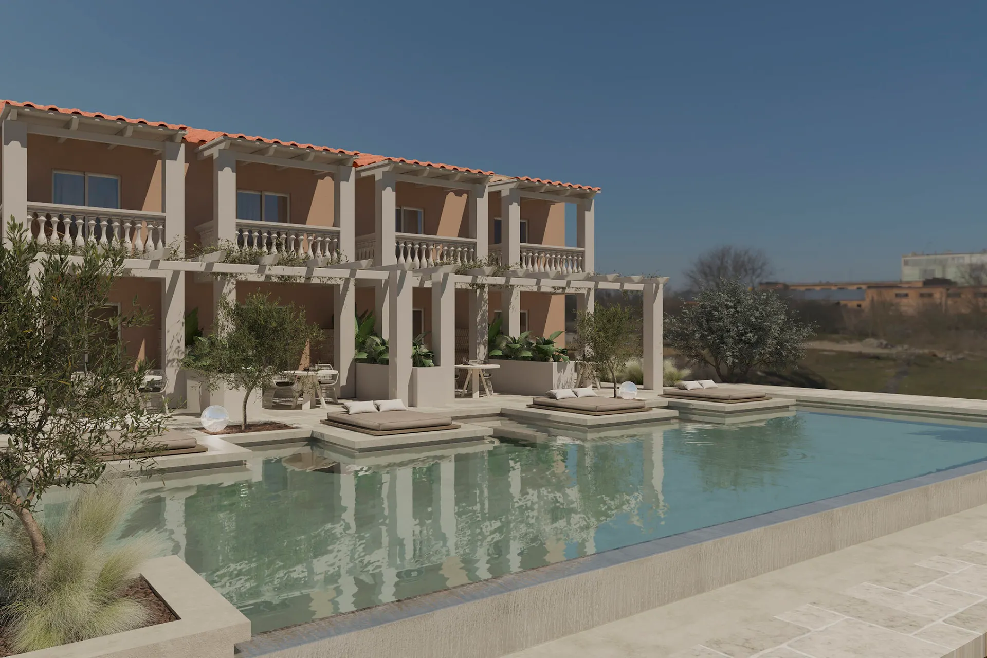 Boutique Hotel Thalassa - Doppelzimmer Deluxe Swim-Up