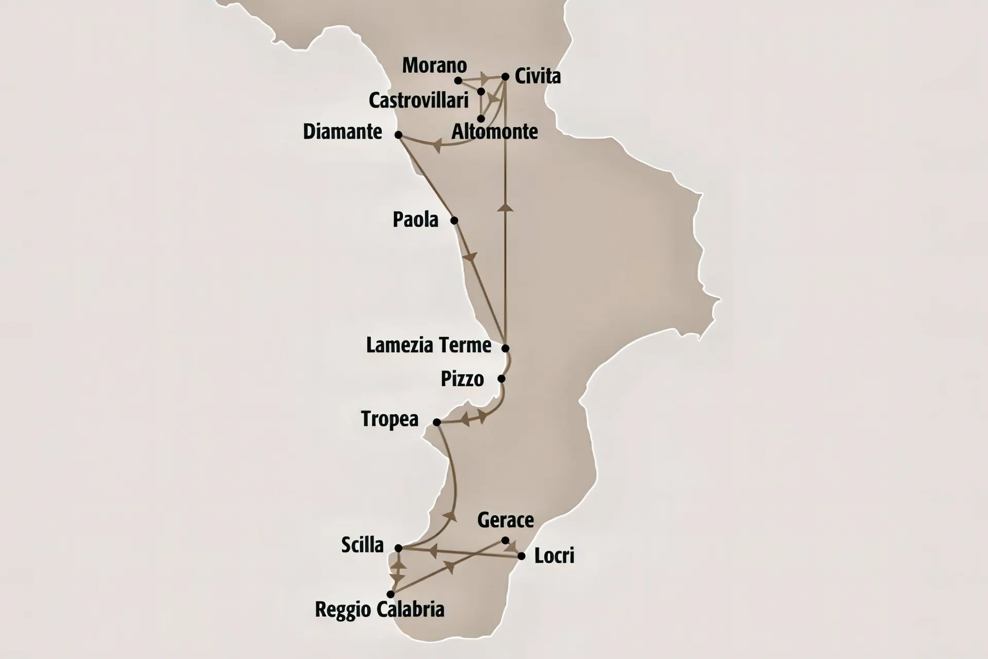 Mietwagenrundreise Bella Calabria