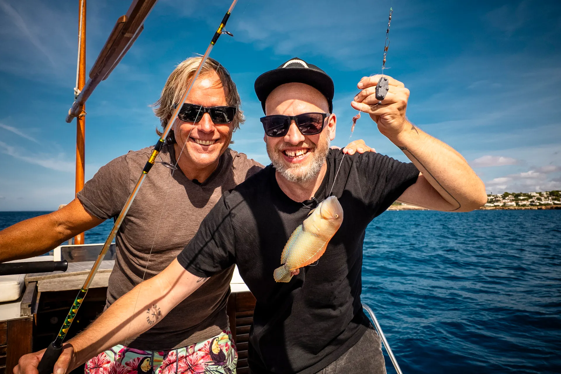 Olaf Dehard am Fischen