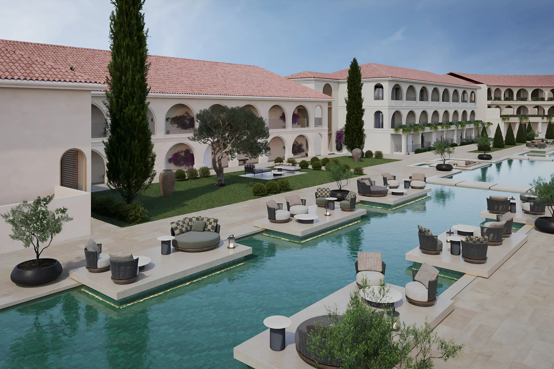 Doppelzimmer Deluxe Poolblick mit Privatpool