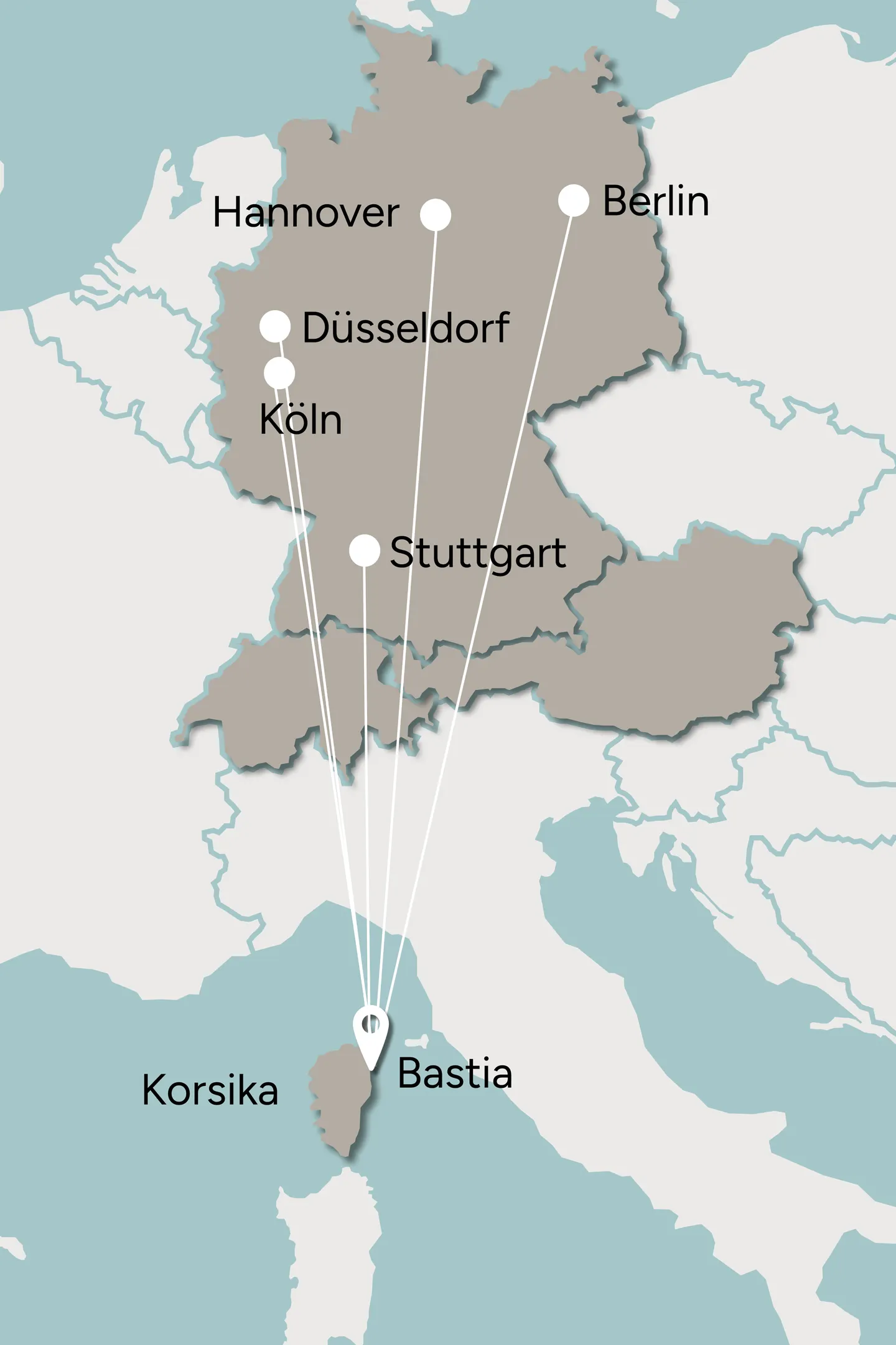 Landkarte Deutschland