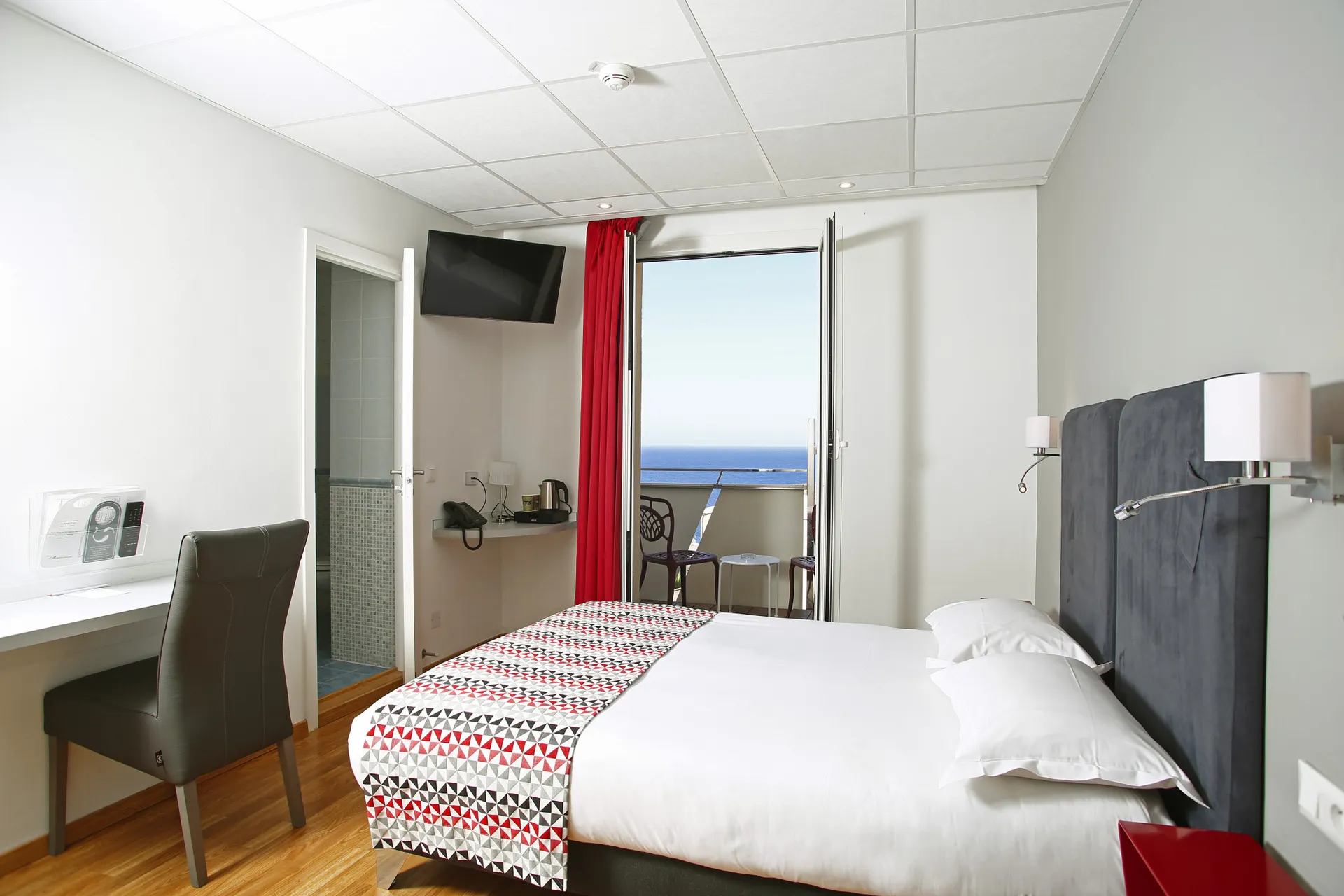 Hotel Méditerranée - Doppelzimmer Meerblick mit Balkon