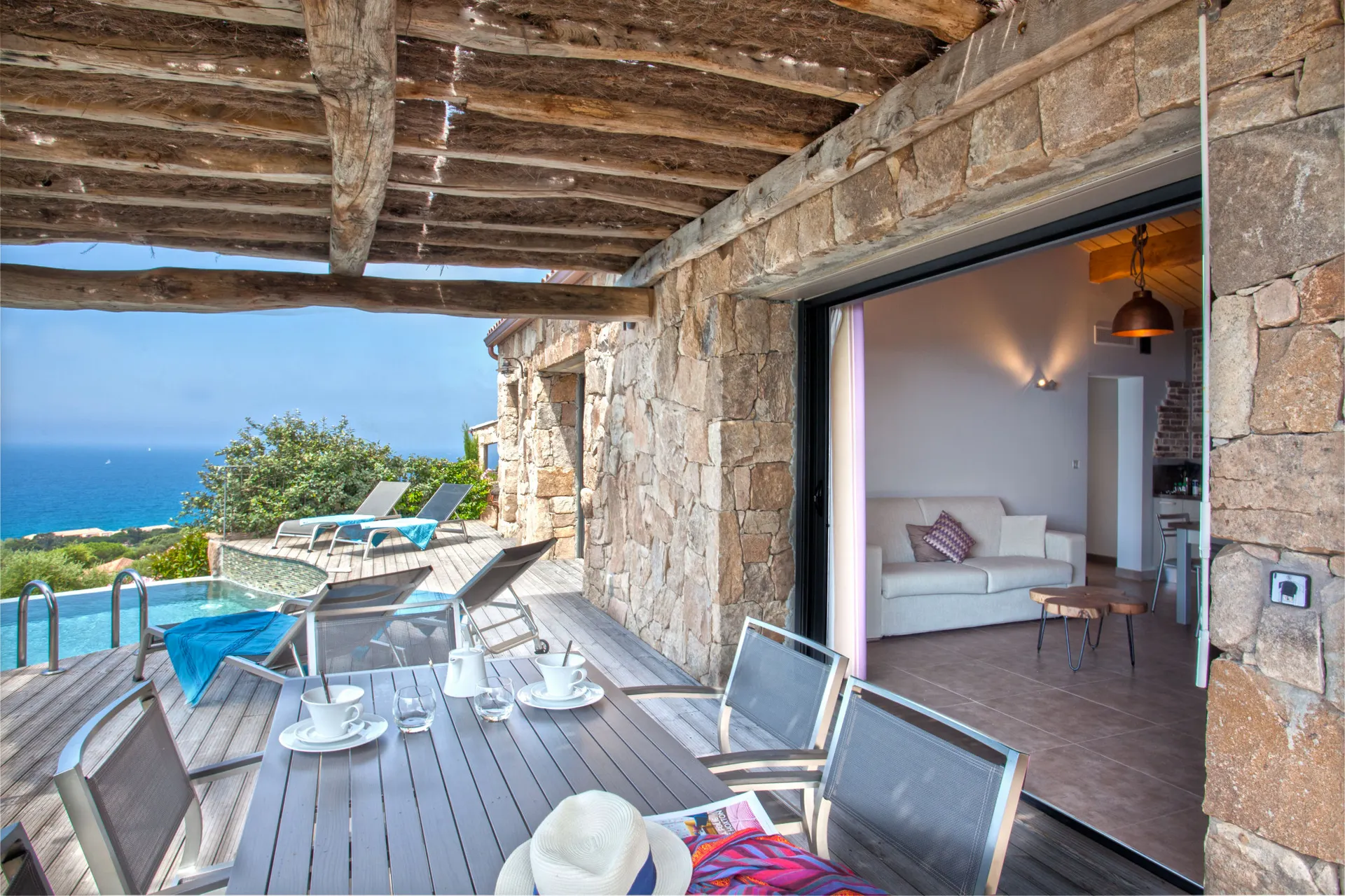 Ferienhaus Domaine de Arcobiato - Villa Meerblick