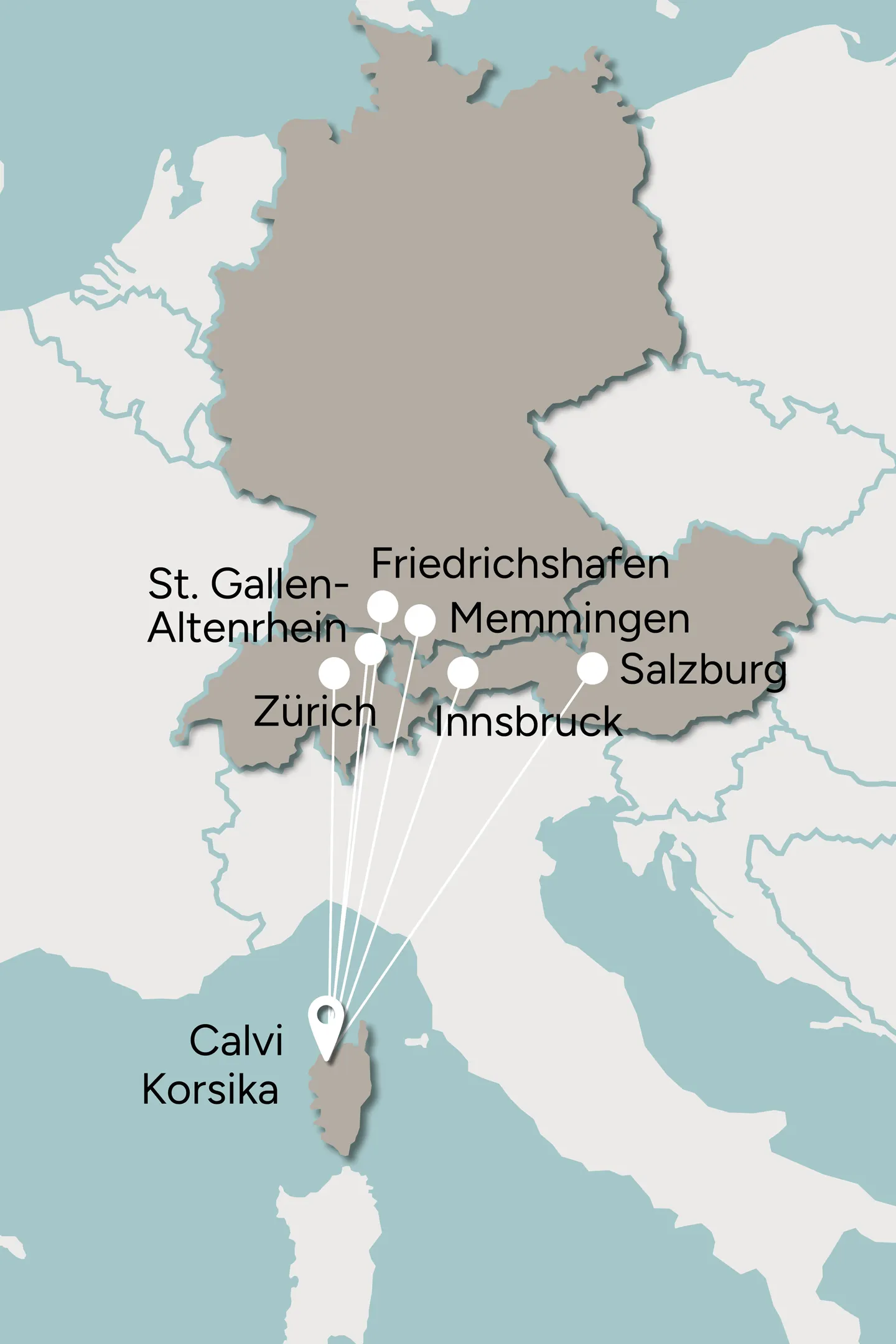 Landkarte Deutschland